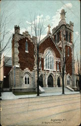 St. Paul's R. C. Church Binghamton, NY Postcard Postcard