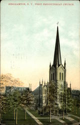 First Presbyterian Church Binghamton, NY Postcard Postcard