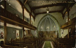 Interior of the English Lutheran Church of the Redeemer Postcard