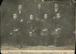 South China Holiness Bible School Graduating Class of 1915 Postcard