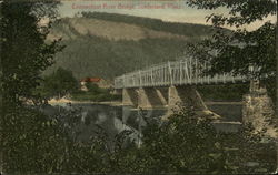 Connecticut River Bridge Sunderland, MA Postcard Postcard