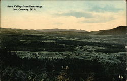 Saco Valley From Kearsarge North Conway, NH Postcard Postcard