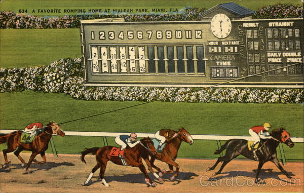 Hialeah Park - A Favorite Romping Home Miami Florida