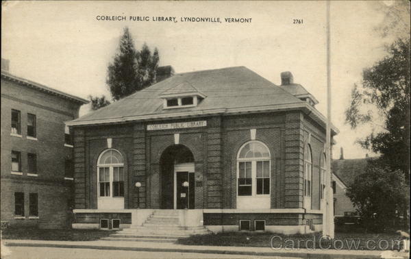 Cobleich Public Library Lyndonville Vermont