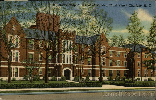 Mercy Hospital School of Nursing (Front View) Charlotte North Carolina