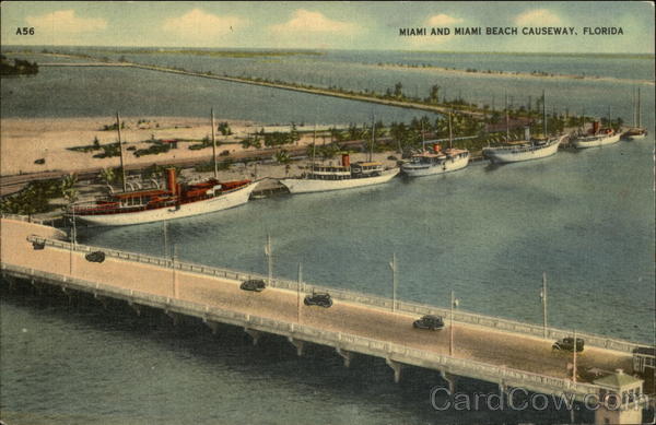 Miami and Miami BeachCauseway, Florida