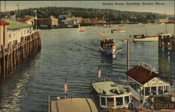 Harbor Scene Boothbay Harbor Maine