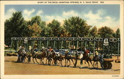 Race Track - Start of the Race Saratoga Springs, NY Postcard Postcard