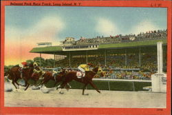 Belmont Park Race Track Postcard