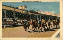 Pimlico Race Track Baltimore, MD Postcard Postcard