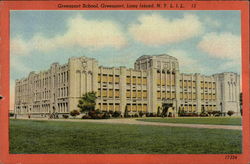 Greenport School New York Postcard Postcard