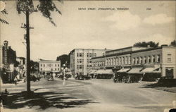 Depot Street Lyndonville, VT Postcard Postcard