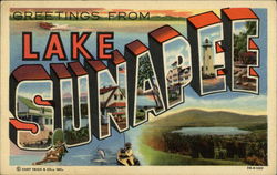 Greetings from Lake Sunapee Postcard