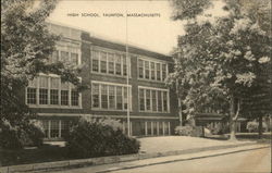 High School, Taunton, Massachusetts Postcard Postcard