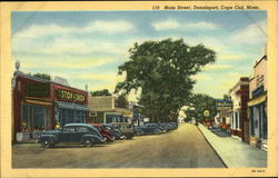 Main Street, Dennisport, Cape Cod, Mass Postcard