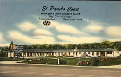 El Pancho Court Bay City, MI Postcard Postcard