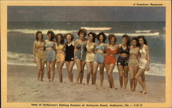 Some of Melbourne's Bathing Beauties at Melbourne Beach Florida Postcard Postcard