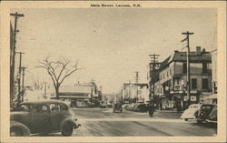 Main Street Laconia, NH Postcard Postcard