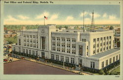 Post Office and Federal Bldg Norfolk, VA Postcard Postcard