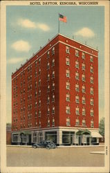 Hotel Dayton Kenosha, WI Postcard Postcard