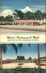 Marie's Restaurant & Motel Orlando, FL Postcard Postcard