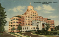 Our Lady of Lourdes Hospital Camden, NJ Postcard Postcard