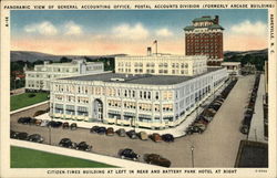 Panoramic View of General Accounting Office, Postal Accounts Division Asheville, NC Postcard Postcard