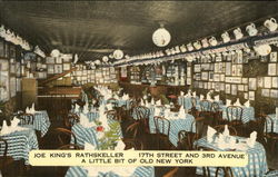 Joe King's Rathskeller 17th Street and 3rd Avenue - A Little Bit of Old New York Postcard Postcard