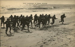 Coast Guardsmen In Combat Training Postcard