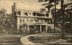 Amherst College - Phi Delta Theta Massachusetts Postcard Postcard