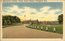 Cushing General Hospital - Administration Building Framingham, MA Postcard Postcard