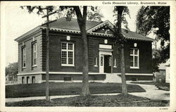 Curtis Memorial Library Postcard