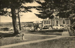 West Shore Hotel and Cottages - Dining Room Corner East Sebago, ME Postcard Postcard