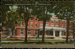 Dormitory at Farmington State Normal School Maine Postcard Postcard