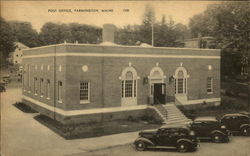 Post Office Farmington, ME Postcard Postcard