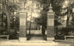 Bowdoin College - Warren E. Robinson Gateway Brunswick, ME Postcard Postcard