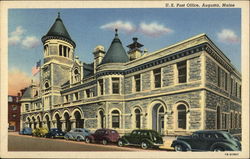 U.S. Post Office Augusta, ME Postcard Postcard