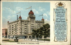 The Hotel Empire New York, NY Postcard Postcard