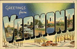 Greetings from Vermont Postcard