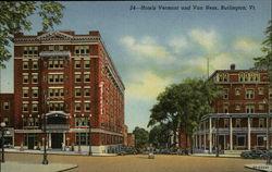 Hotels Vermont and Van Ness Burlington, VT Postcard Postcard