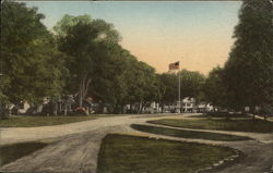 Church Street Looking East Dorset, VT Postcard Postcard