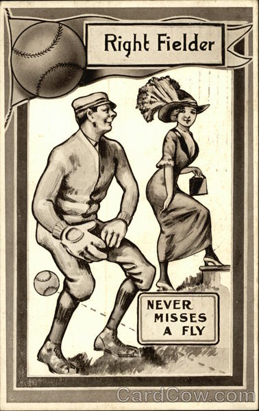 Right Fielder Never Misses a Fly Baseball