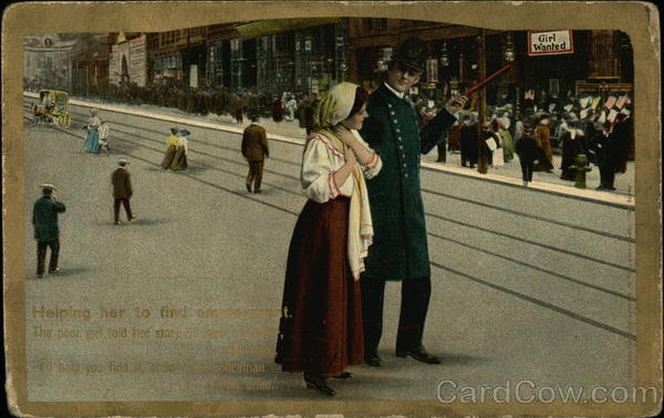 Helping her to find employment Police