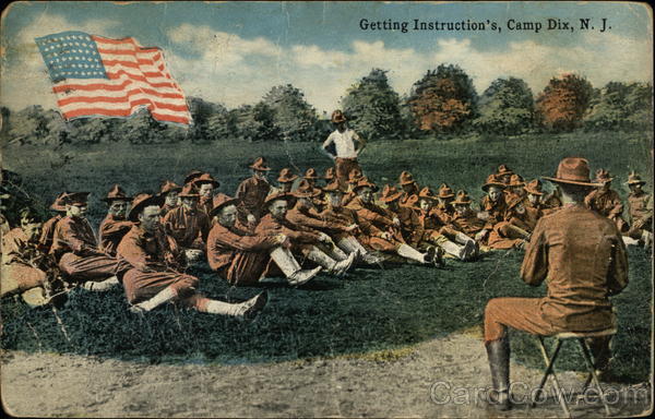 Getting Instruction's, Camp Dix, N.J Military