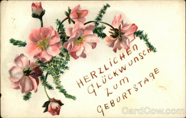 Herzlichen Gluckwunsch Zum Geburtstage