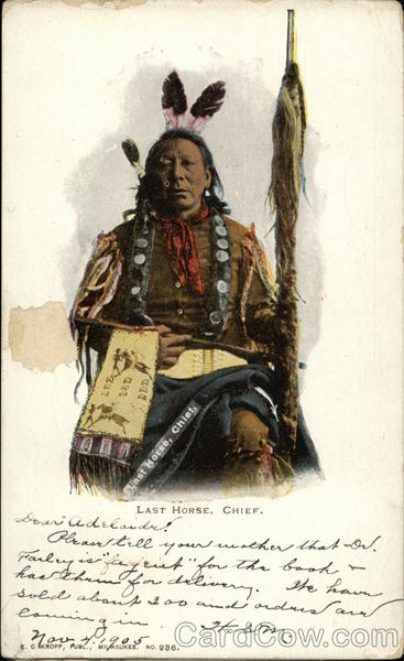 Last Horse, Chief Native Americana