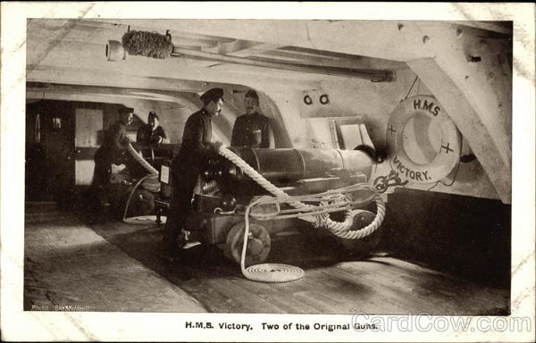 H.M.S. Victory Two of the Original Guns Military
