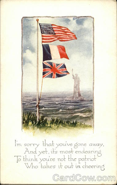 I'm Sorry That You've Gone Away And Yet, it's Most Endearing To Think You're Not the Patriot