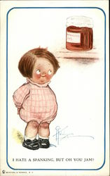 I Hate a Spanking, but oh you Jam! Postcard