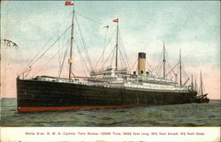 White Star R.M.S. Cymric Steamers Postcard Postcard